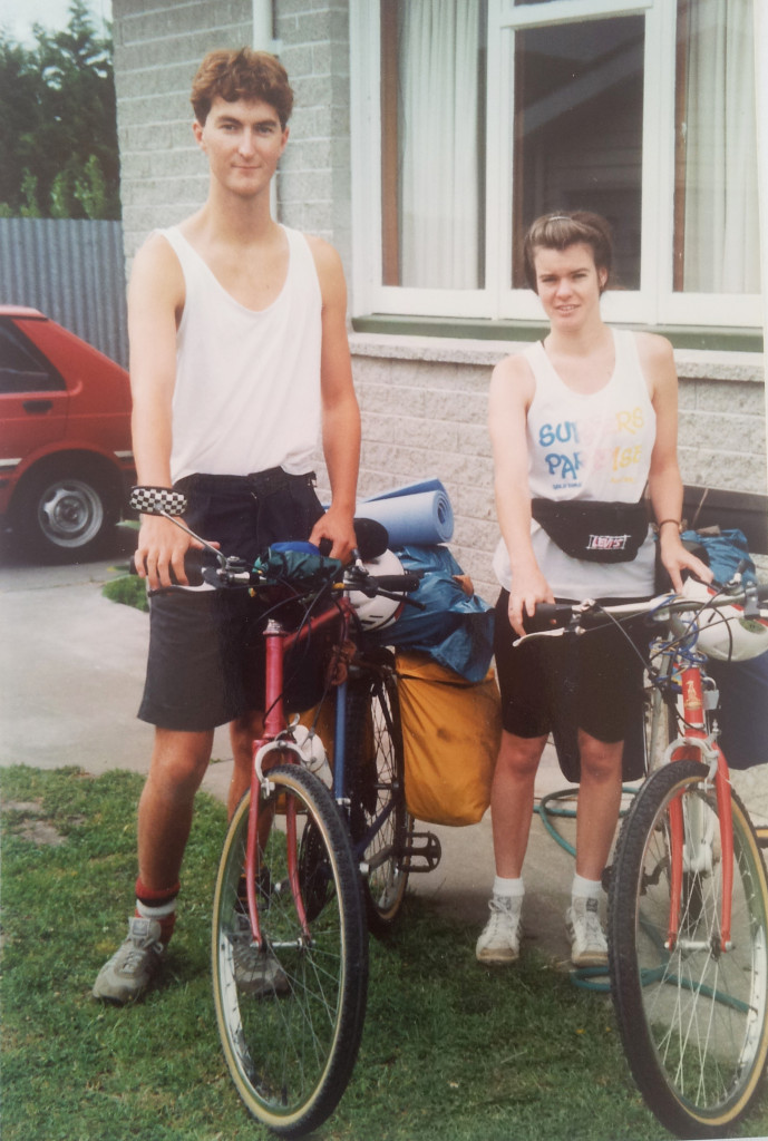 Cycle touring in 1991.