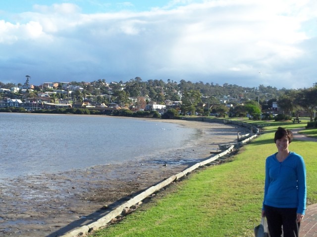 windswept Jen in Merimbula