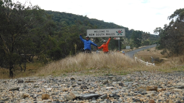 The Victoria/NSW border on the Bonang Highway