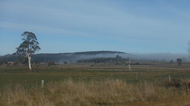 The clearing mist on the plateau