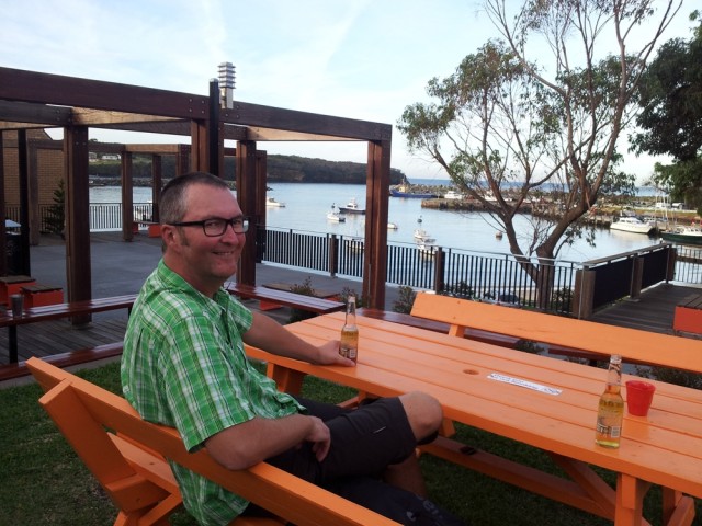 will enjoying a beer in Ulladulla