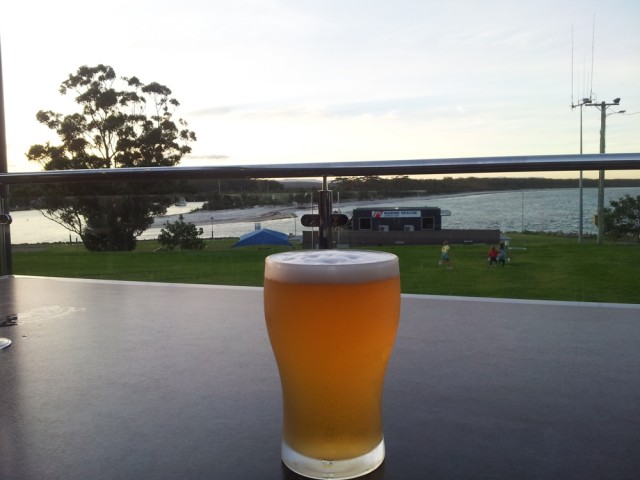 Huskison beer with a view