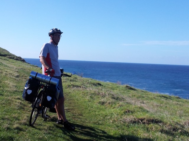 Will taking a rest from pushing the bike.