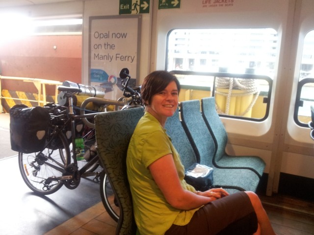 Jen on the Manly Ferry