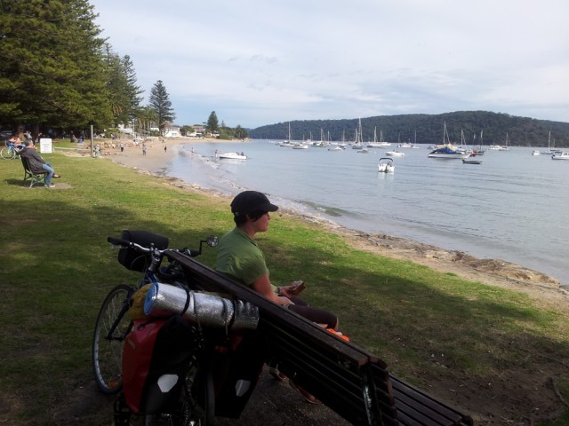 Waiting for the ferry at Palm Beach