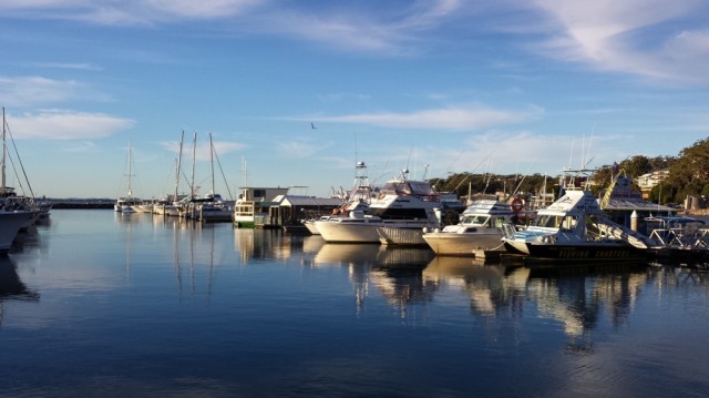 The Nelson Bay marina