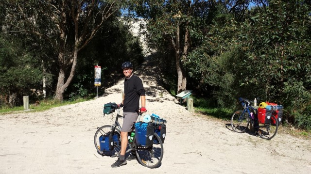 We passed some huge sand dunes.