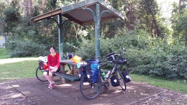 Lunch in a nice rest area