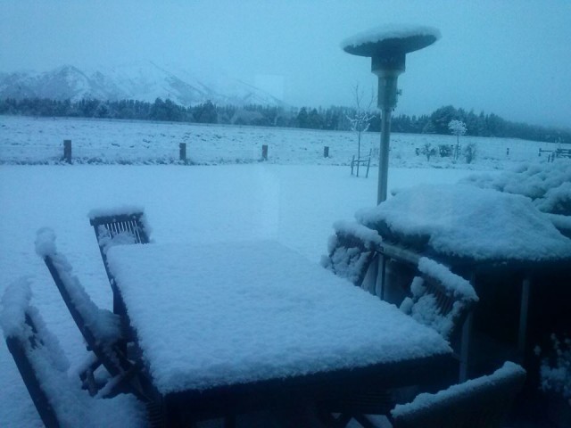 Snow at home in Wanaka!  Not like that here in sunny northern NSW.