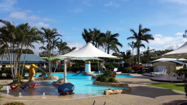 The caravan park pool