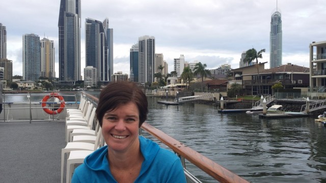 On a canal tour at Surfers